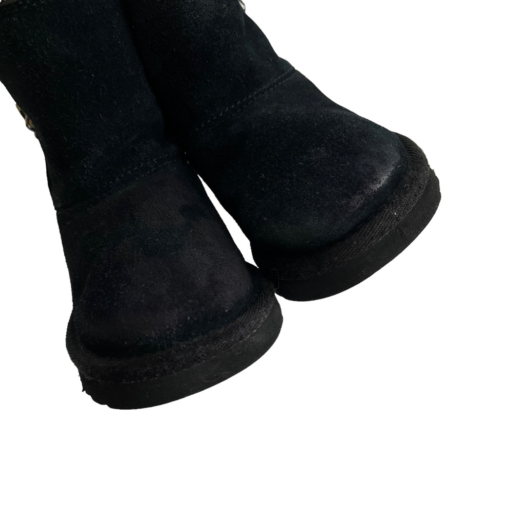 Ugg Florence Black Zipper Winter Snow Boots Baby Girl size 6 - Picture 8 of 11